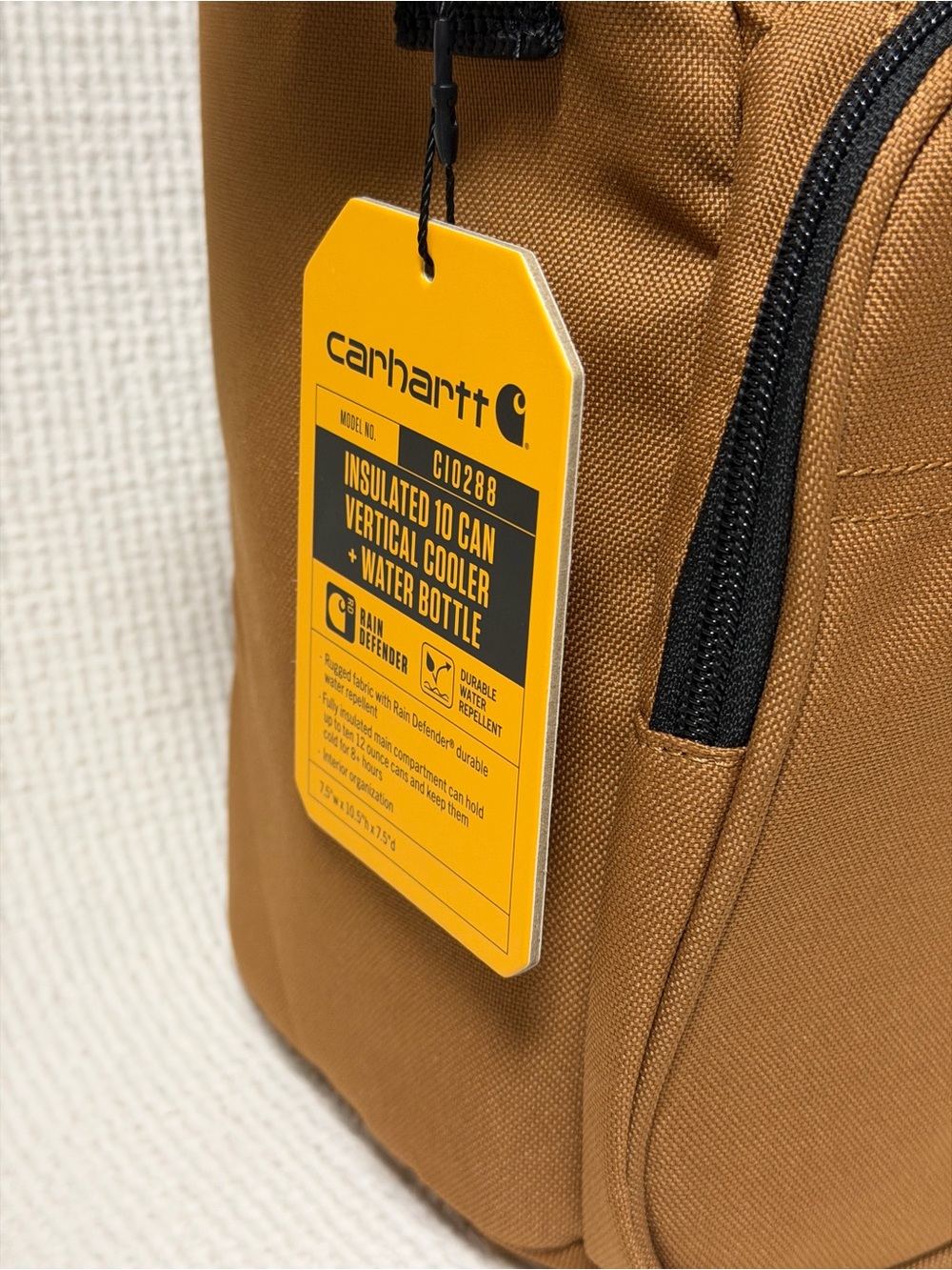 Carhartt Insulated Vertical Cooler + Water Bottle - New - Picture 4 of 6